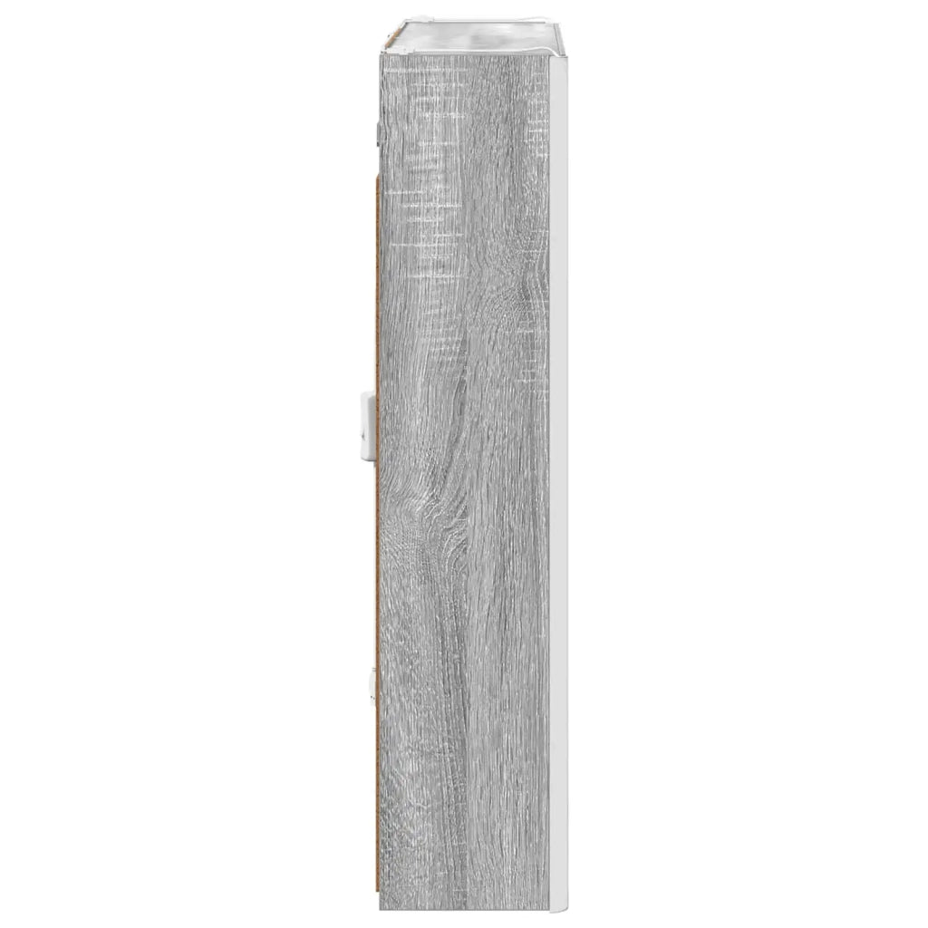Mobiletto per specchio da bagno Grigio Sonoma 889244