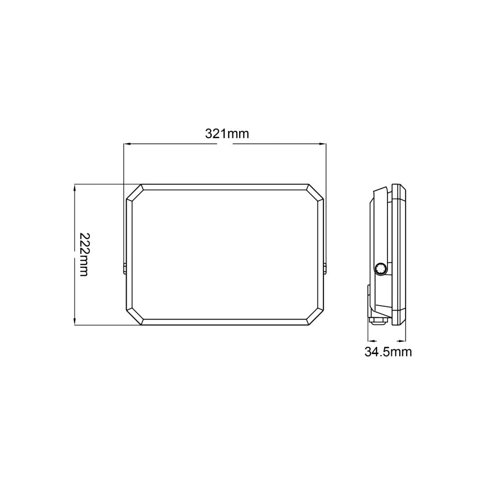 Alca power proiettore led 220-240v da 150w 4000k luce diurna