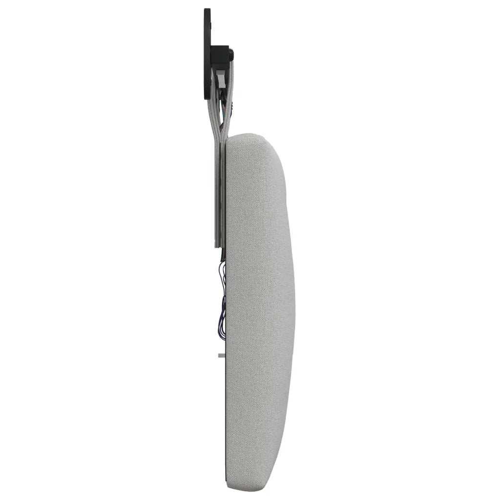 Testiera | Testata sospesa Con luce LED Grigio Nuvola Tessuto