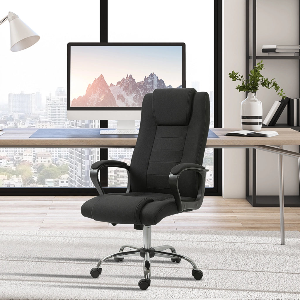 Sedia da ufficio ergonomica girevole ¨C Minimal ¨C nera