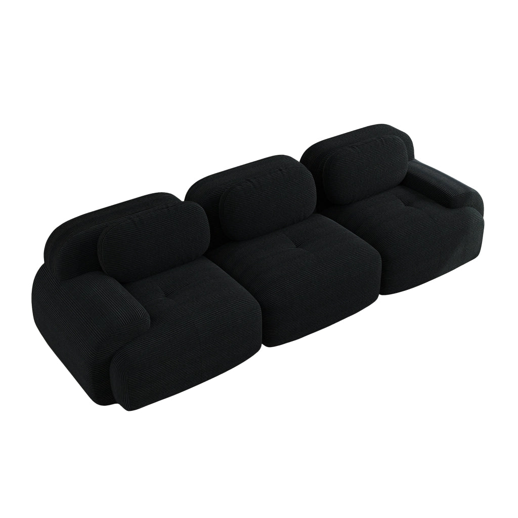 Sofa 3 posti in velluto - Zephmum - Modulare, antiscivolo, senza montaggio