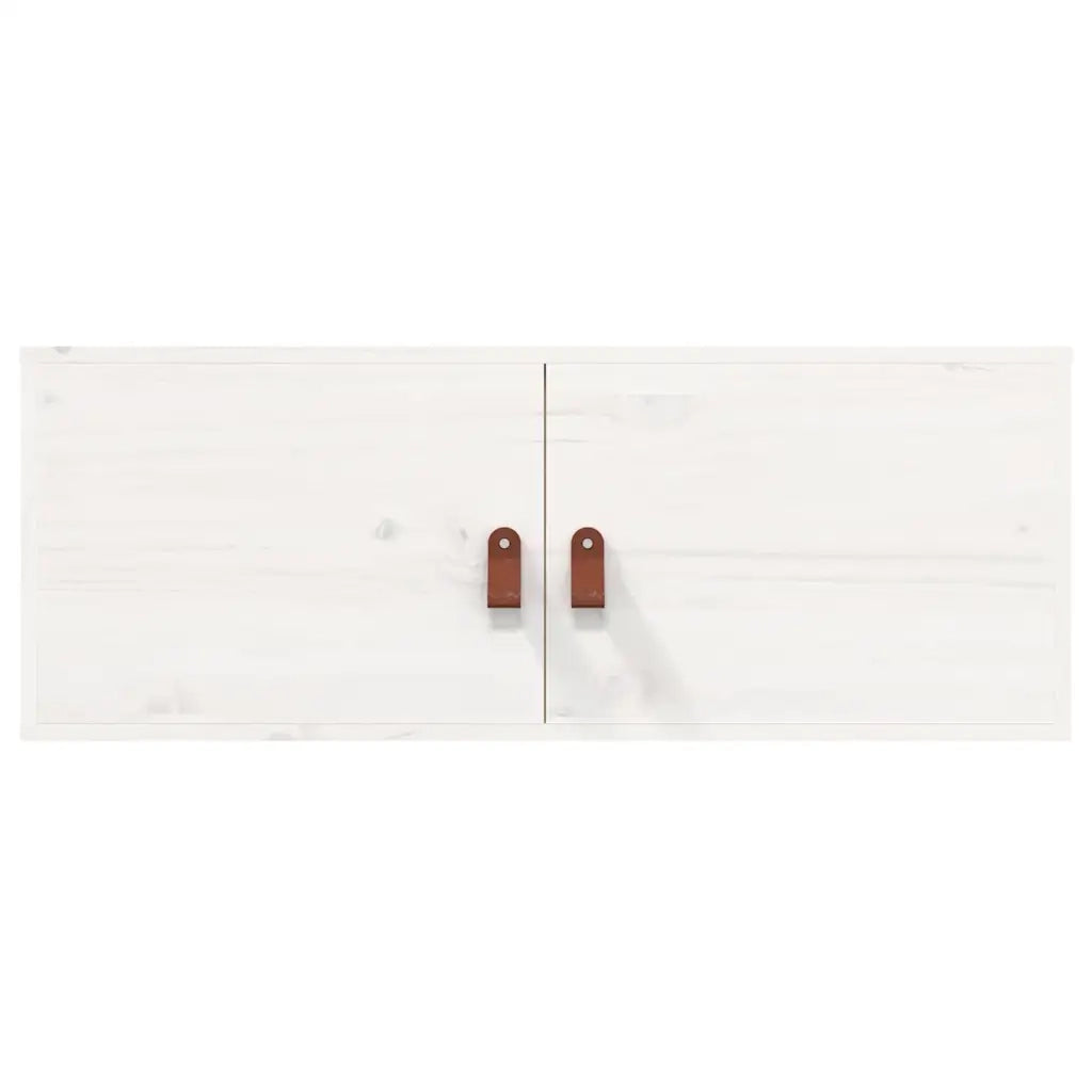 Pensile Bianco 80x30x30 cm in Legno Massello di Pino CFW9541243
