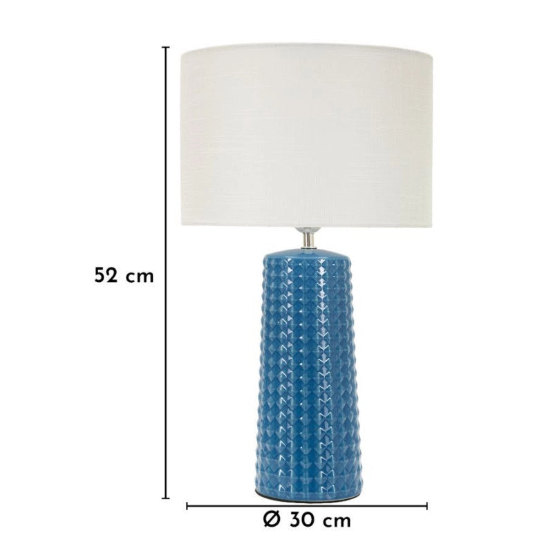 Lampadelle A Da Tavolo Gliss Blu cm ø 30x52