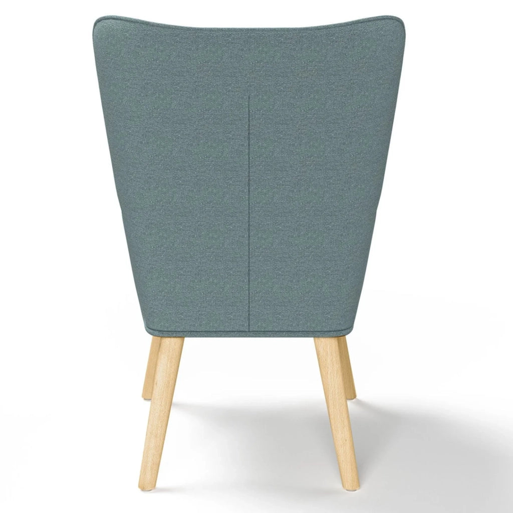 IDMarket - Sillón escandinavo IVAR en tejido verde eucalipto