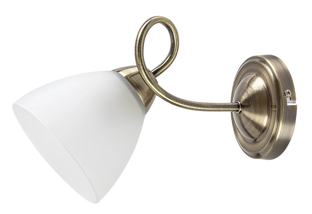 Applique classica Palomina Rabalux 1xE27 marrone bianco