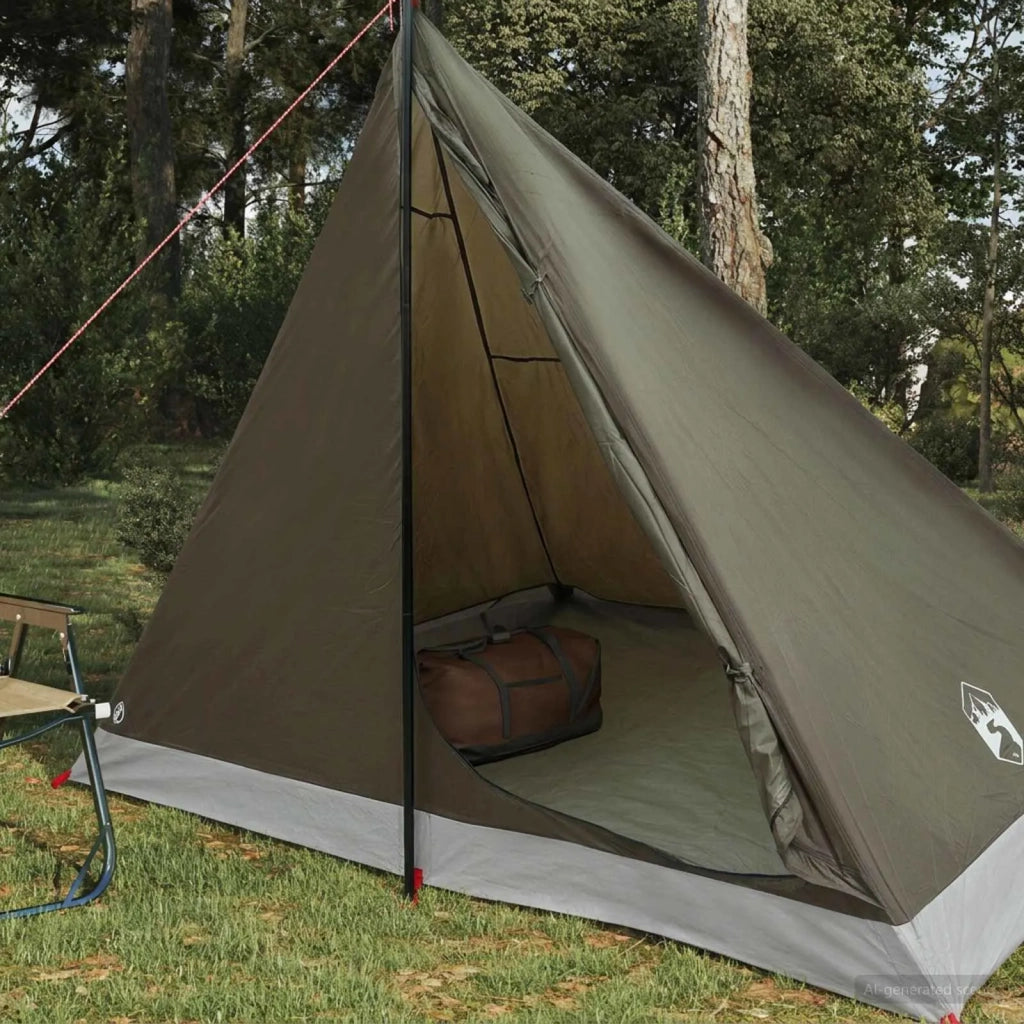 Tenda da backpacking Marrone e Grigio 4 persone