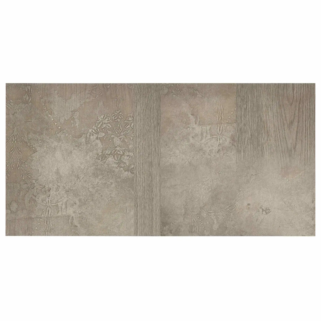 Tavole per Pavimenti 5,11 m² 55 pcs PVC Marrone scuro e Grigio 42046340