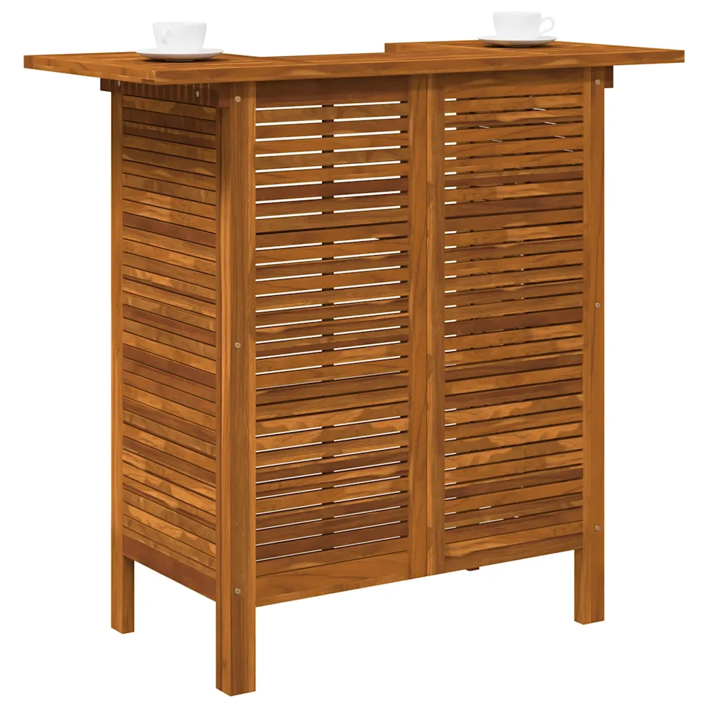 Tavolo da Bar 110x50x105 cm in Legno Massello di Acacia
