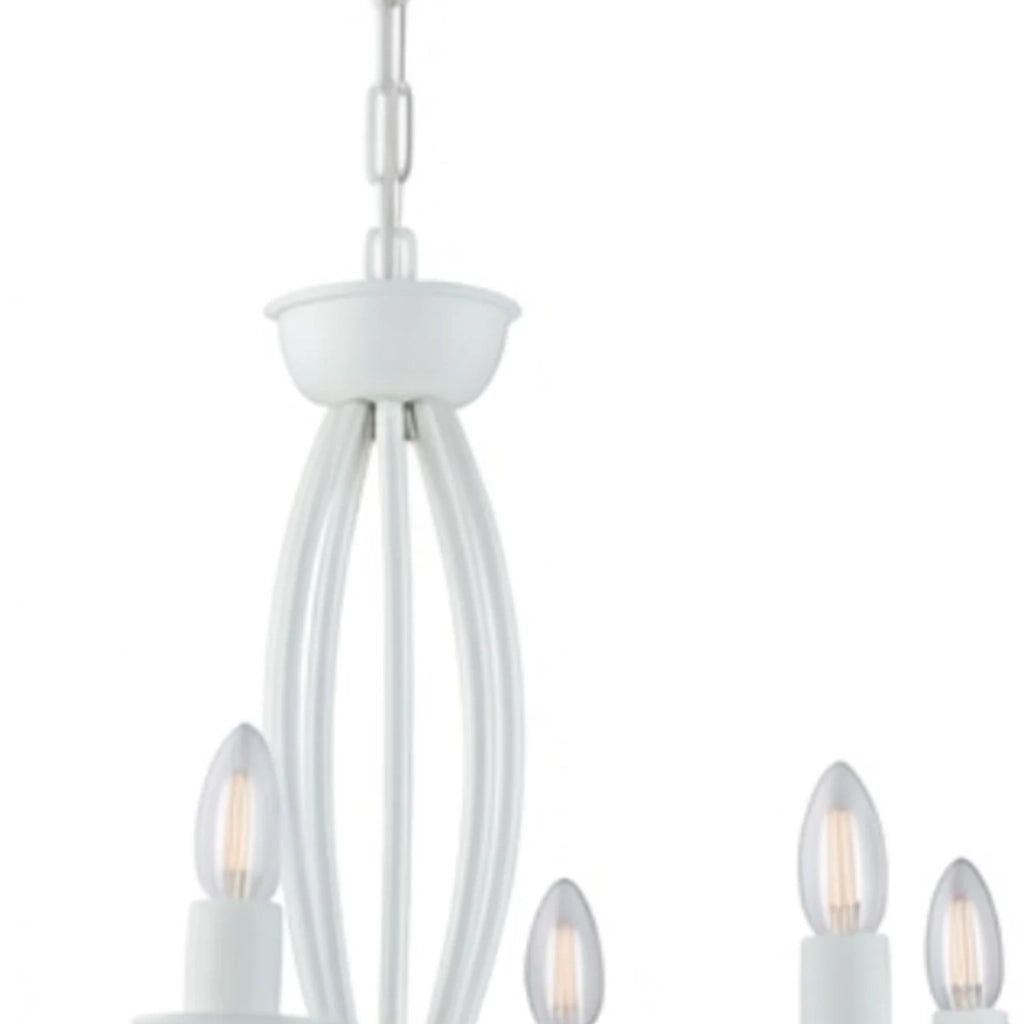 Lampadario Rustico Botte 8 Luci Bianco LuceArt Classic