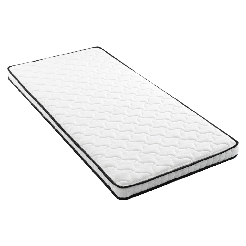 Materasso a molle insacchettate ergonomico bianco 90x190 cm