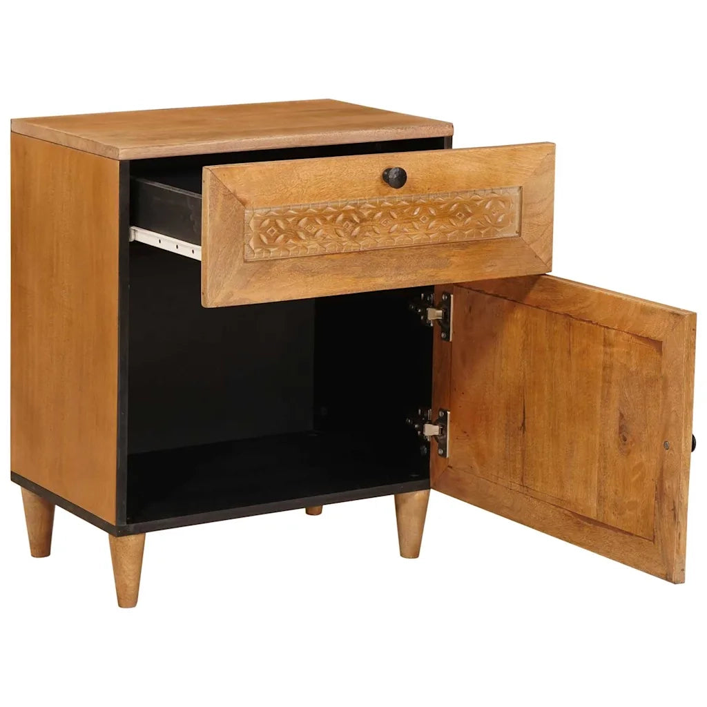 Comodino | Armadio da Notte | Mobiletto da notte Marrone Chiaro 50 x 33 x 60 cm