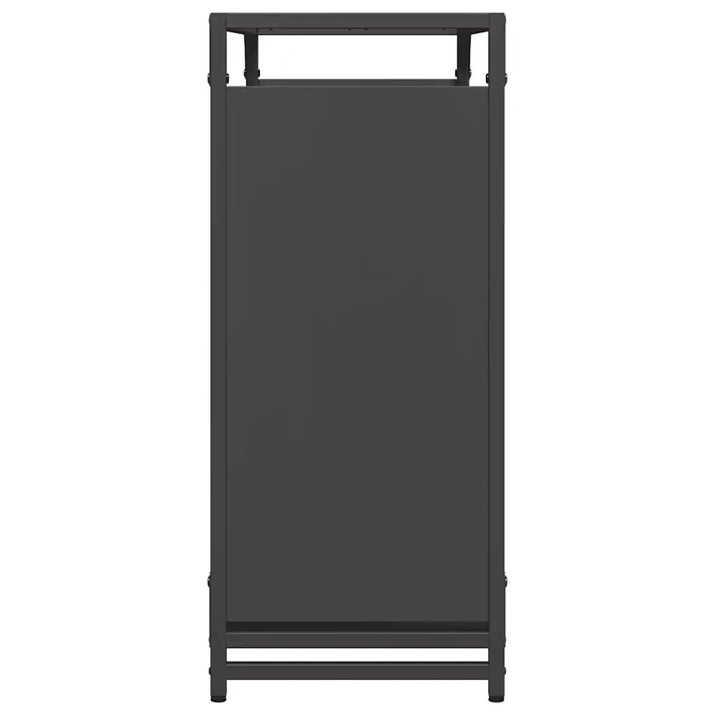 Rastrelliera per Legna da Ardere Nera 90x28x65 cm CFW2586161