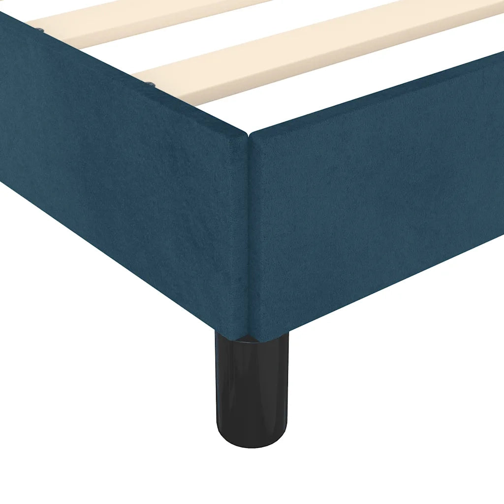 Giroletto senza Materasso Blu Scuro 180x200 cm in Velluto 346992