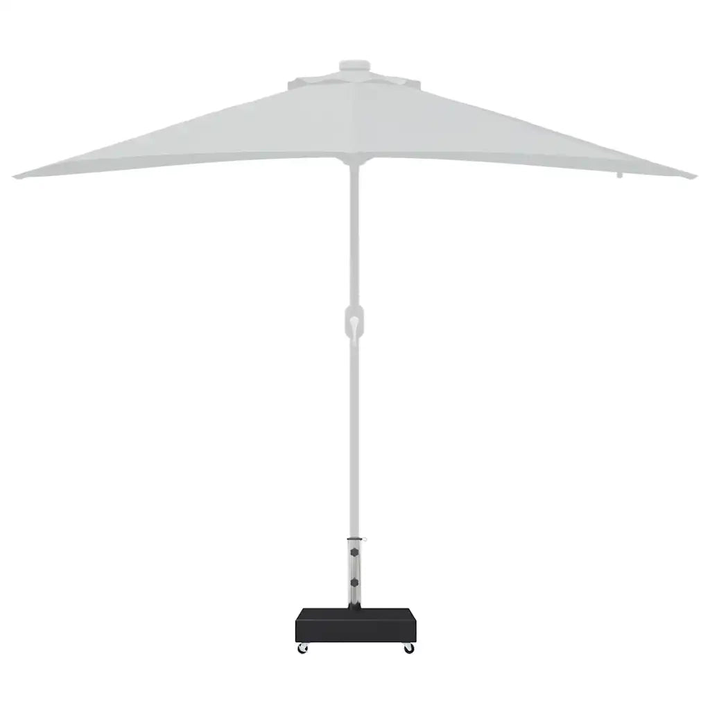 Base per Ombrellone Nera 45x25x8,3 cm in Granito 313667