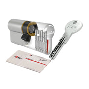 ISEO R6 PLUS CILINDRO SAGOMATO 30-80 NICHELATO C/5CH+1