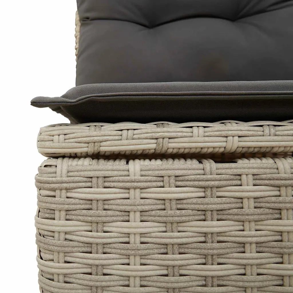 Set di divani 10 pcs Grigio chiaro Rattan in Polipropilene 3346212