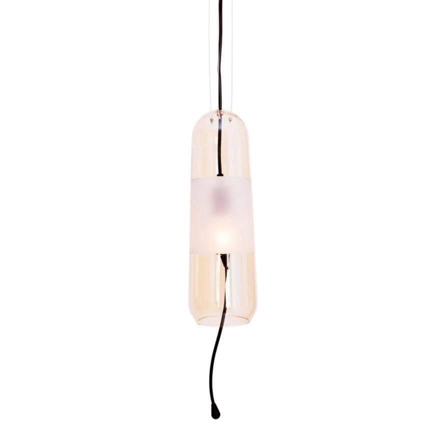 Lampada a sospensione Maxlight MAURI vetro ambra E14
