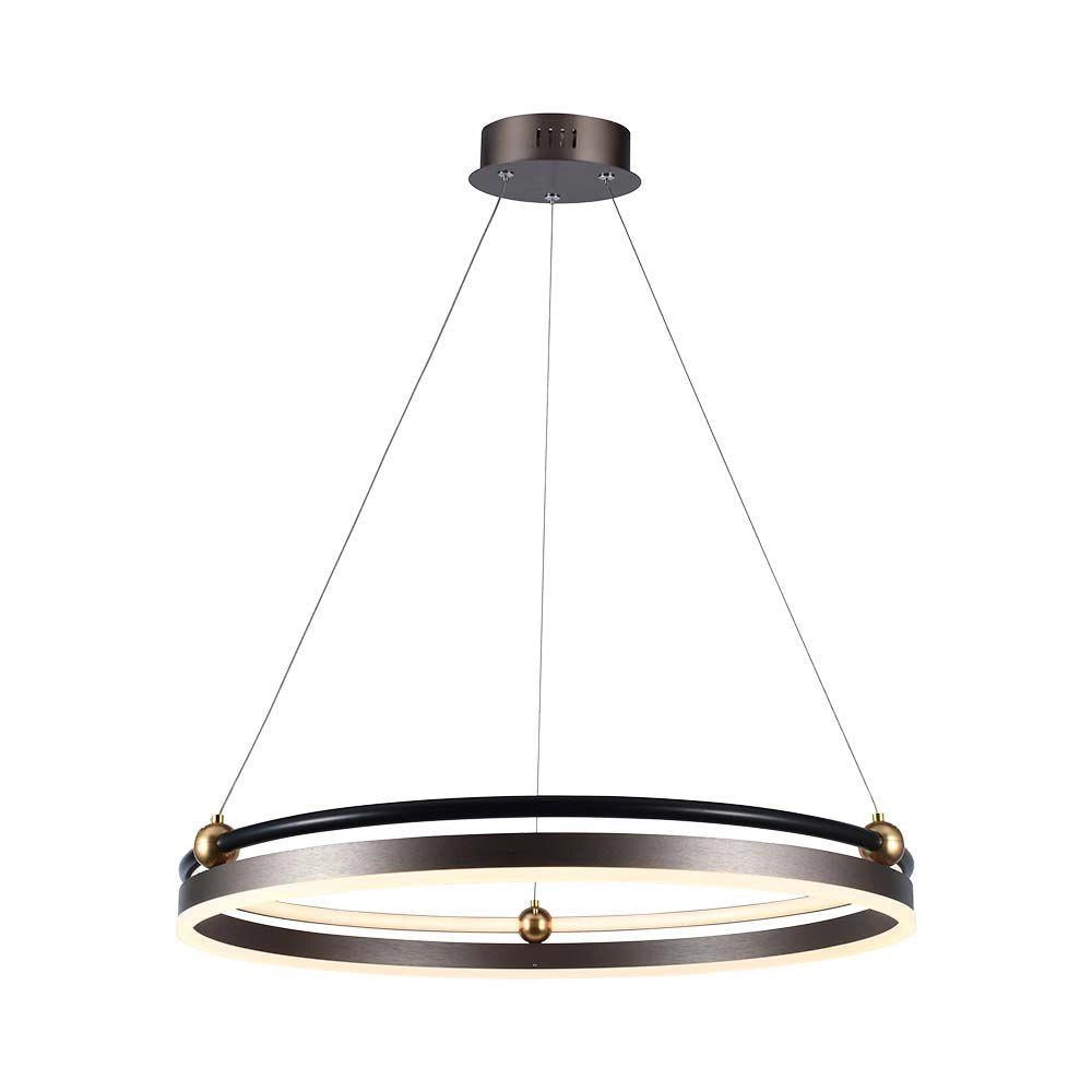 Lampada a sospensione LED Ring 3000K bronzo V-TAC VT-7579