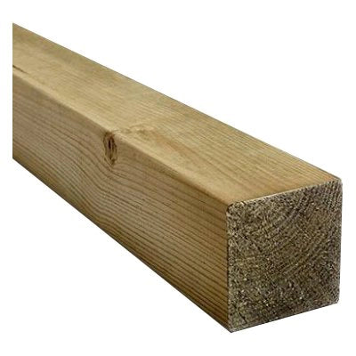 PALO QUADRO LEGNO EURO - PINO IMPREGNATO CM 7X7 H.CM 300- 2 pezzi