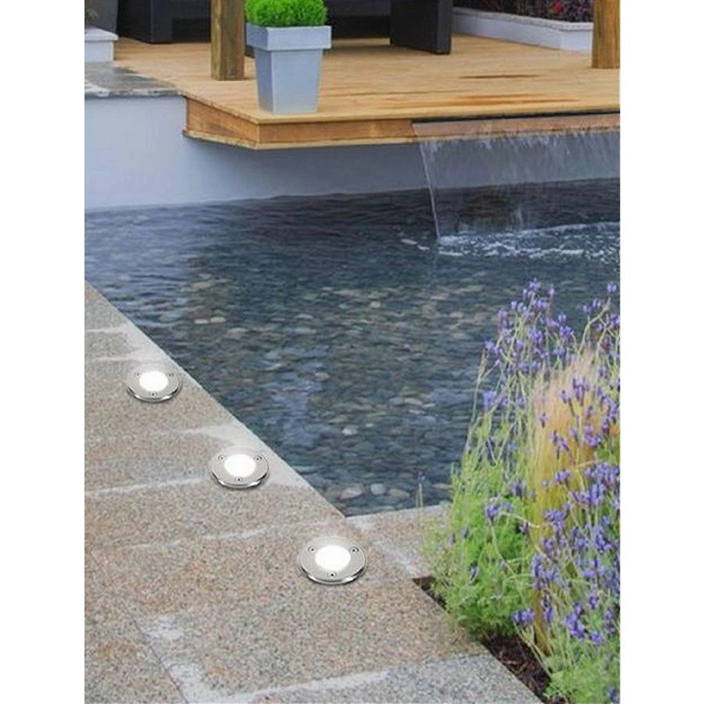 Trade Shop - Faretto Led Incasso Segnapassi Calpestabile 1,5 W Luce 4000k 6500k 3000k Es07 - -bianco Freddo      -