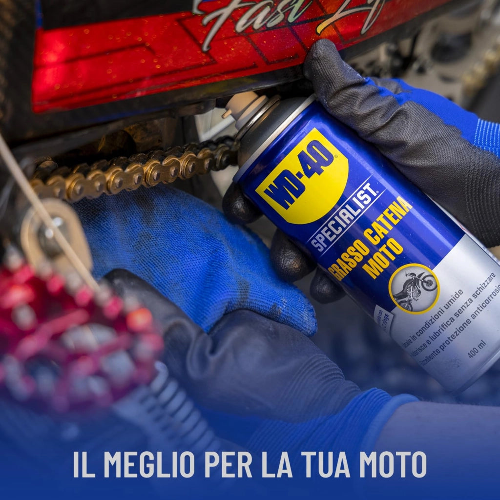 Grasso Catena Spray per Motociclette Wd 40 400 ml