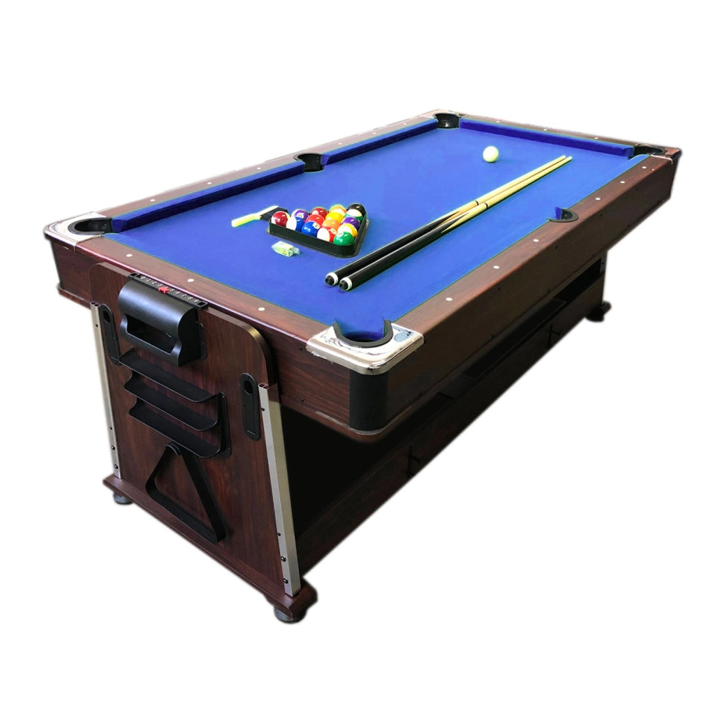 Tavolo da biliardo 7 piedi Multi-gioco blu Air Hockey + Ping pong – Mattew