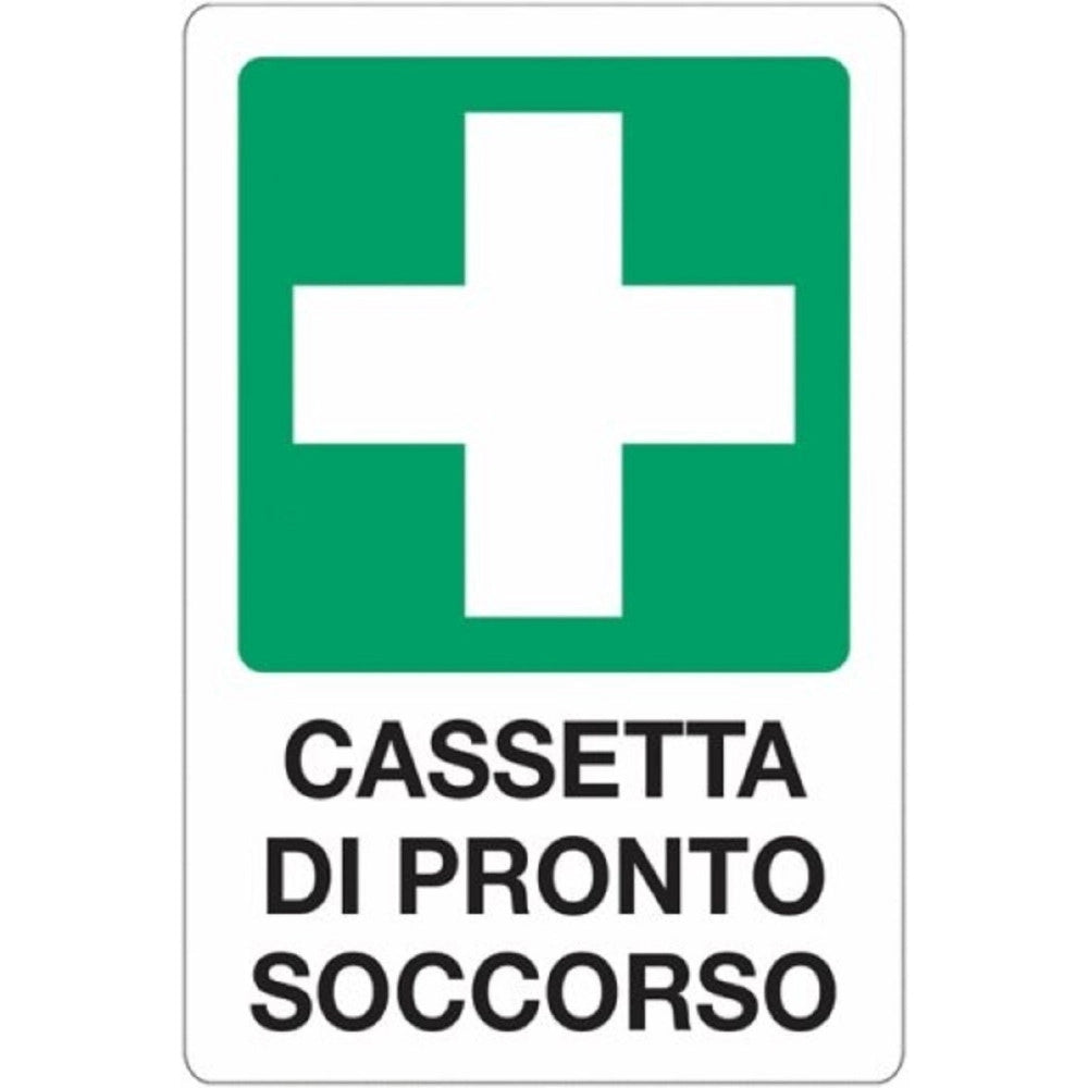 Trade Shop - Cartello Cassetta Pronto Soccorso Segnaletica Direzionale Sicurezza Avvertimento -