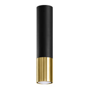 Lampada da soffitto LOOPEZ nero/oro