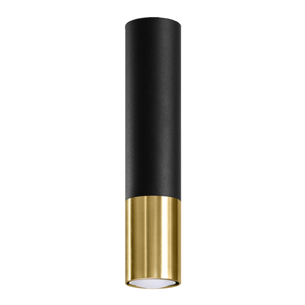 Lampada da soffitto LOOPEZ nero/oro