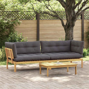 Unità di divano pallet da giardino 2 Pezzo 3418292