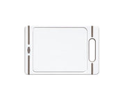 Tagliere pvc con manico bianco tortora mis. m 29 x 19 x 1 cm stefanplast