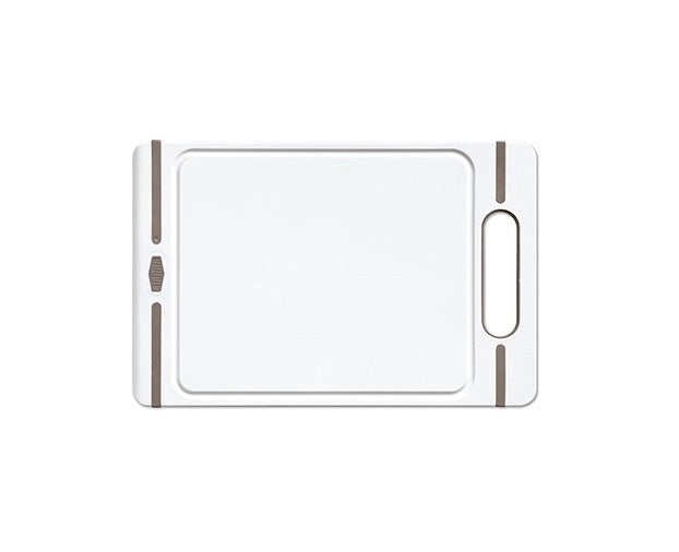 Tagliere pvc con manico bianco tortora mis. m 29 x 19 x 1 cm stefanplast
