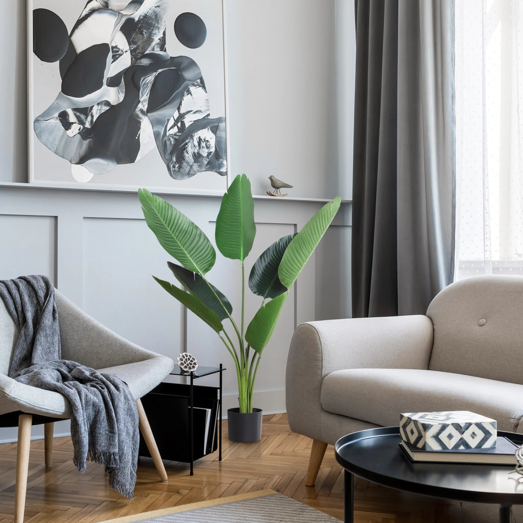 Palma Artificiale da Interni in Vaso ¨C Minimal ¨C Verde ?15x120 cm