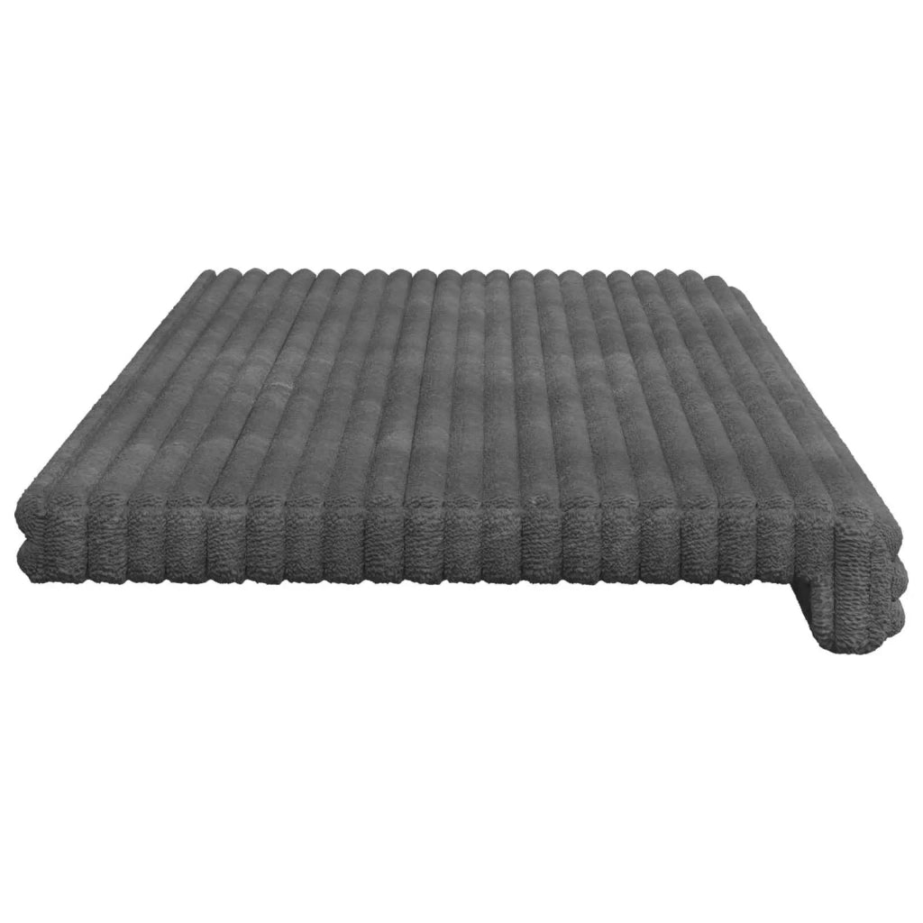 Cuscino per panchina Corduroy Morbido Grigio Chiaro 42043373
