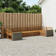 Set di divani da esterno 7 pcs Naturale 3383817