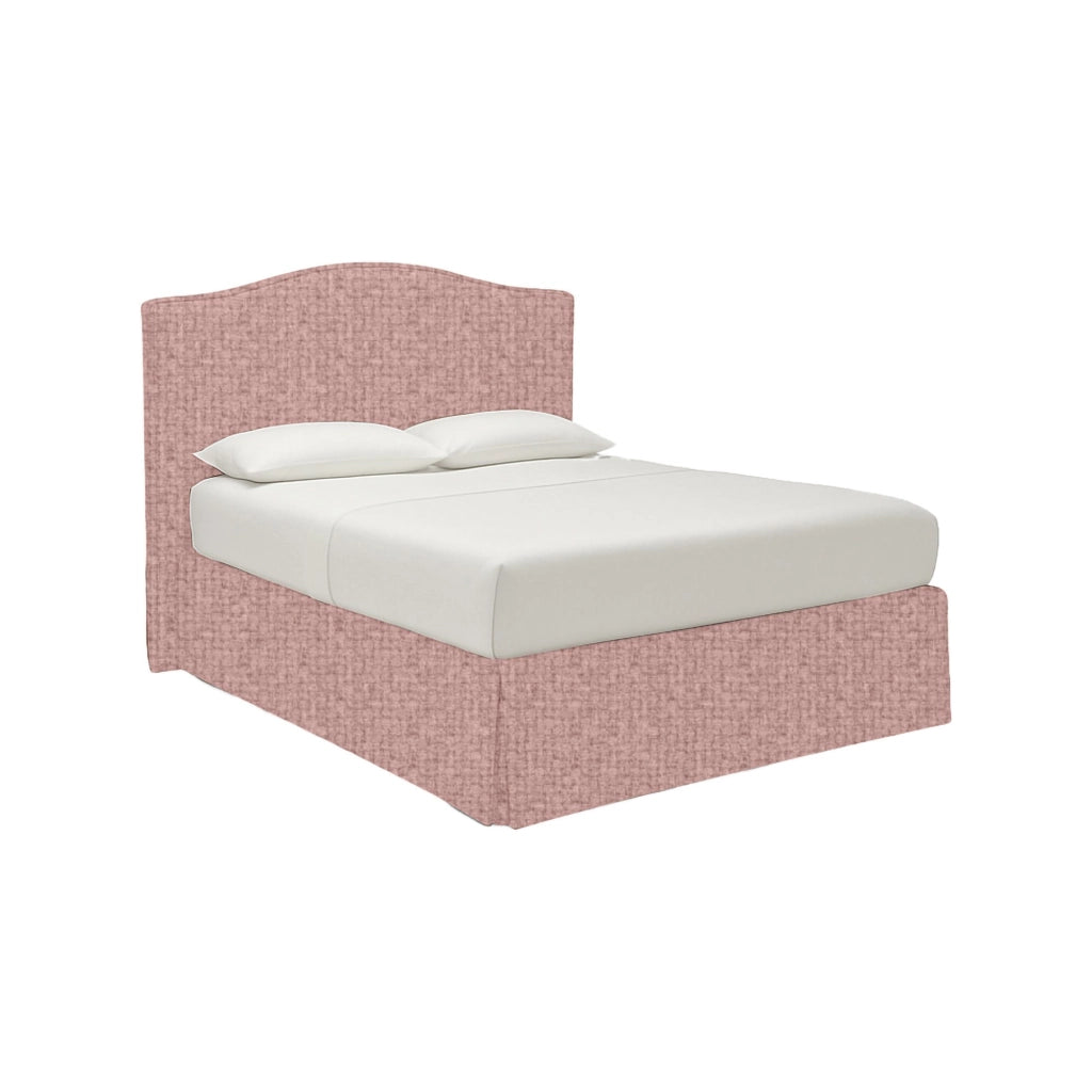 Morley, Letto Matrimoniale Sfoderabile Made in Italy, Rosa