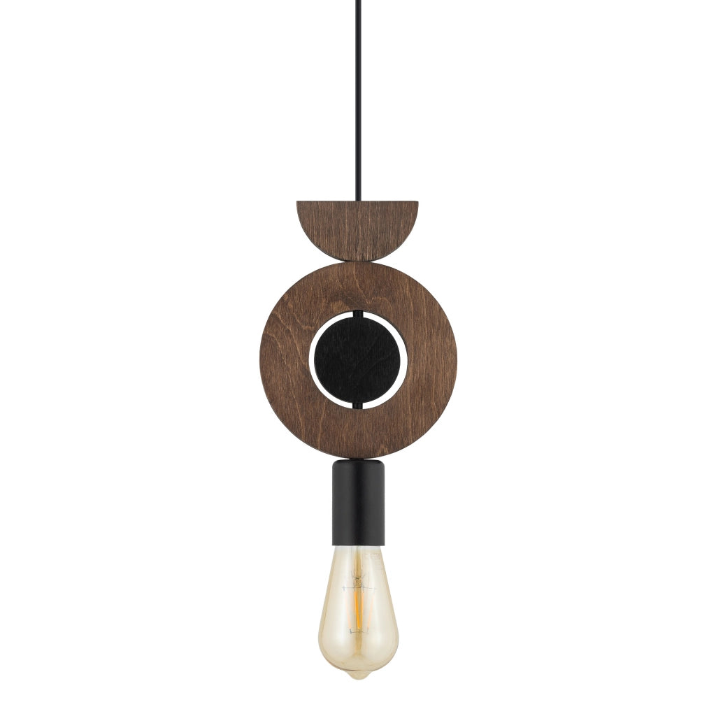 Lampada a sospensione legno scuro E27 Nowodvorski 11176