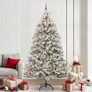 Albero di Natale artificiale con 300 LED Verde e Bianco 240 cm 3395766