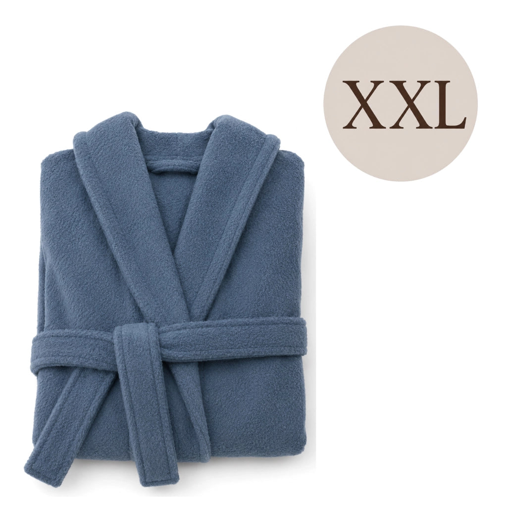 Satina, Accappatoio 100% Cotone con Cappuccio, blu Fiordaliso