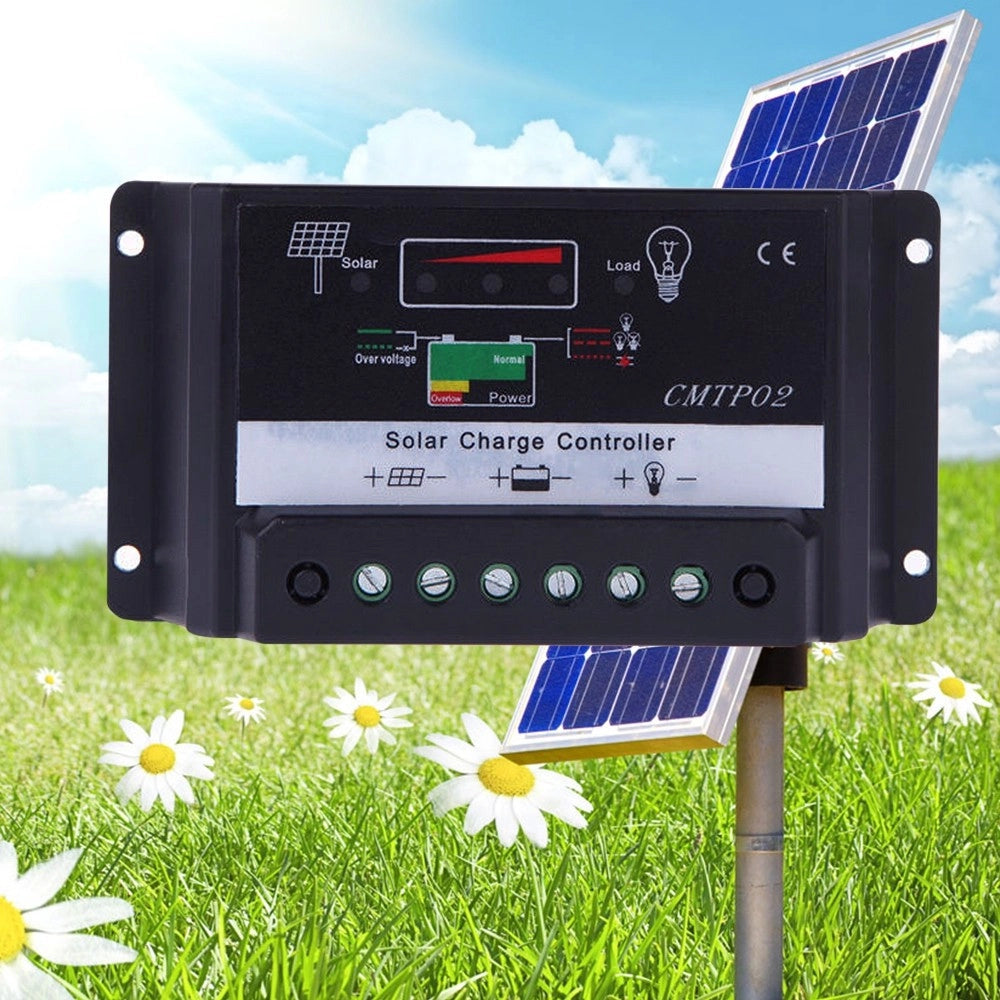 Trade Shop - Regolatore Di Carica 12/24v 20a Pannello Solare Fotovoltaico Camper Nautica -