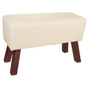 Sgabello imbottito bianco 72x30x47h