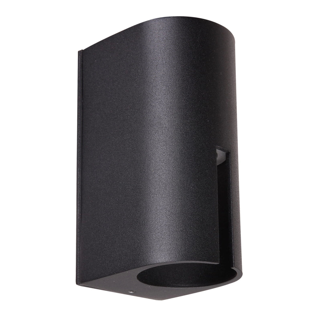 Applique esterna Italux Rovigo LED 8W nera 3000K IP54