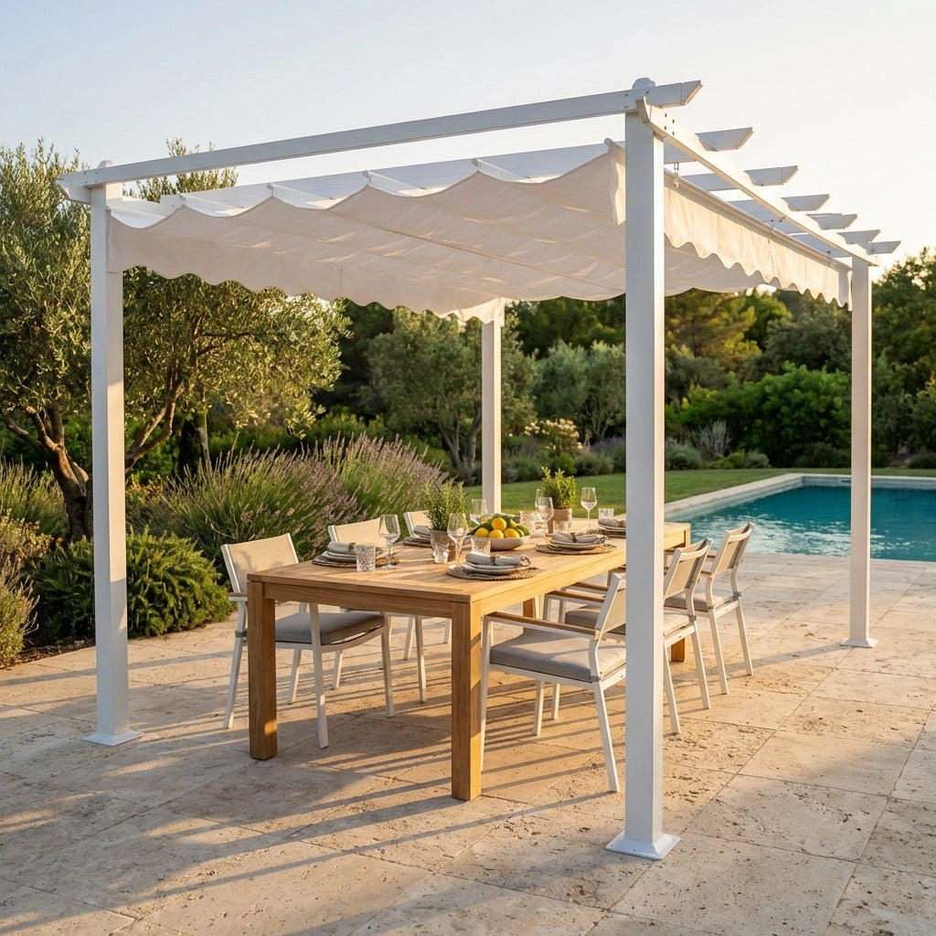 Gazebo da Giardino 3x4 in alluminio e acciaio - DRAKE