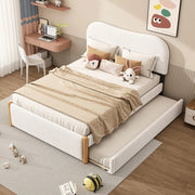 letto imbottito plush bianco 140 x 200 cm