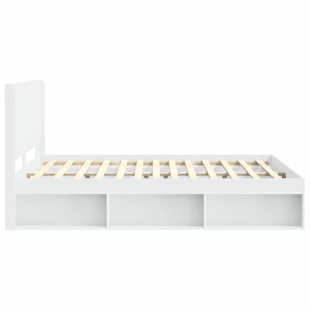 Letto da camera | Struttura del letto con stoccaggio e testata 3 pcs