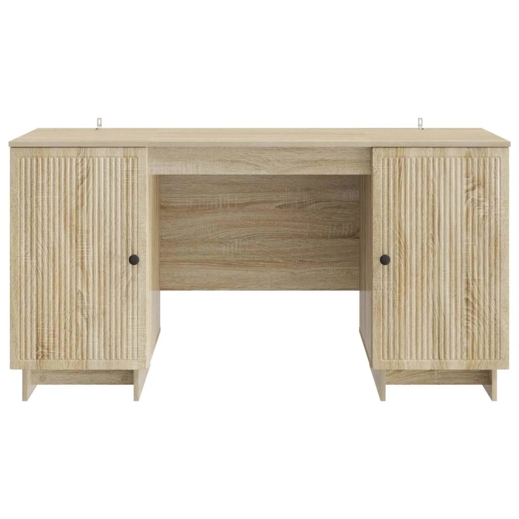 Scrivania Rovere Sonoma Legno ingegnerizzato 142,5 x 50 x 75 cm 3414569