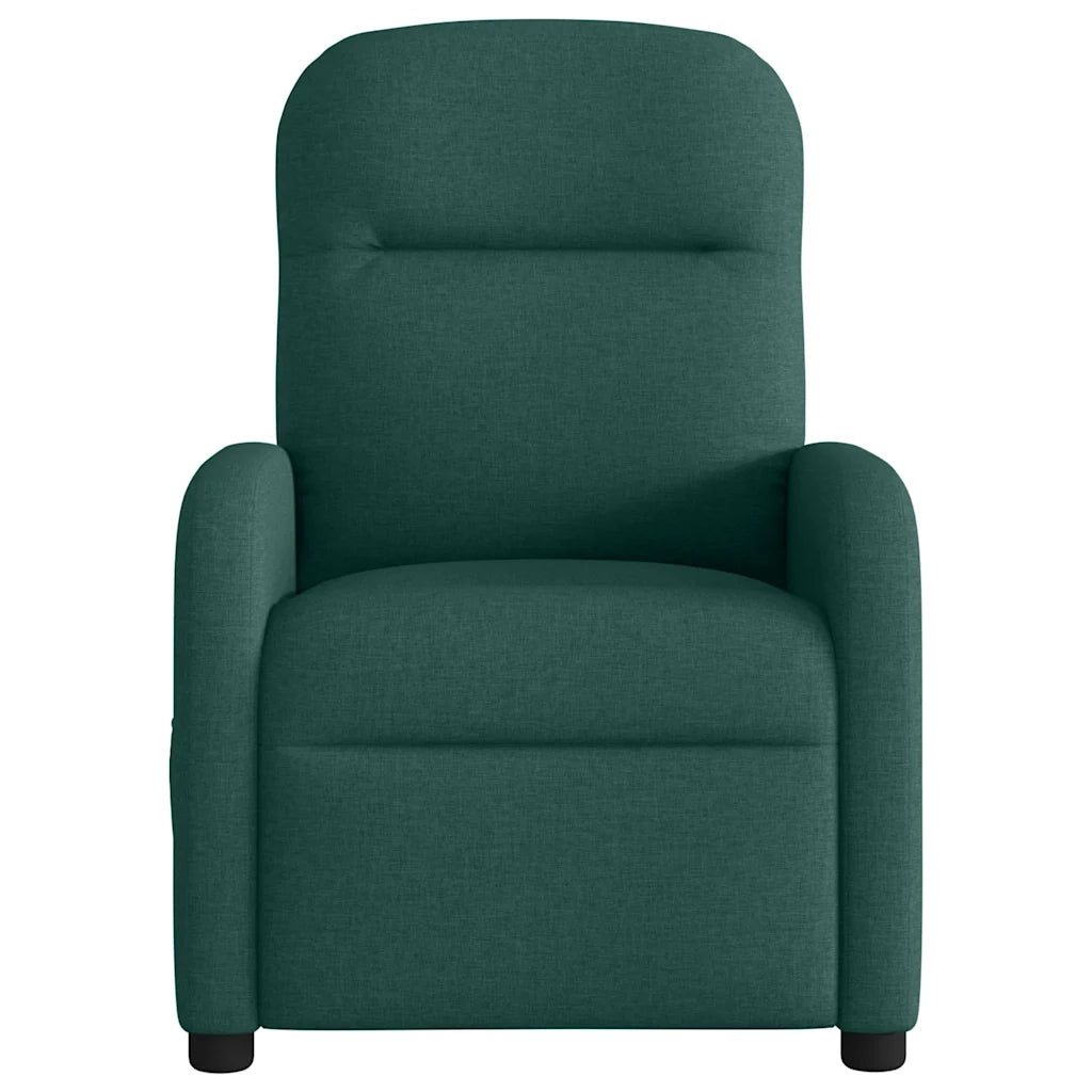 Poltrona Reclinabile in Tessuto Verde Scuro 4015528