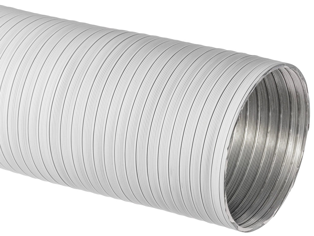 TUBO ALLUMINIO FLEX ALLUNGABILE A 3MT- Diam. 110 Bianco- DK- pezzi 1