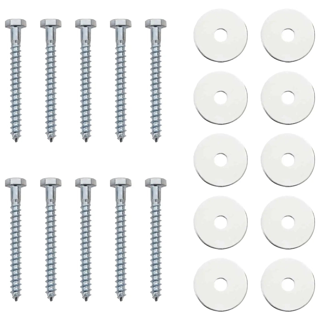 Ancora per Terra 10 pcs Argento Ø10 x 40 cm 42052423