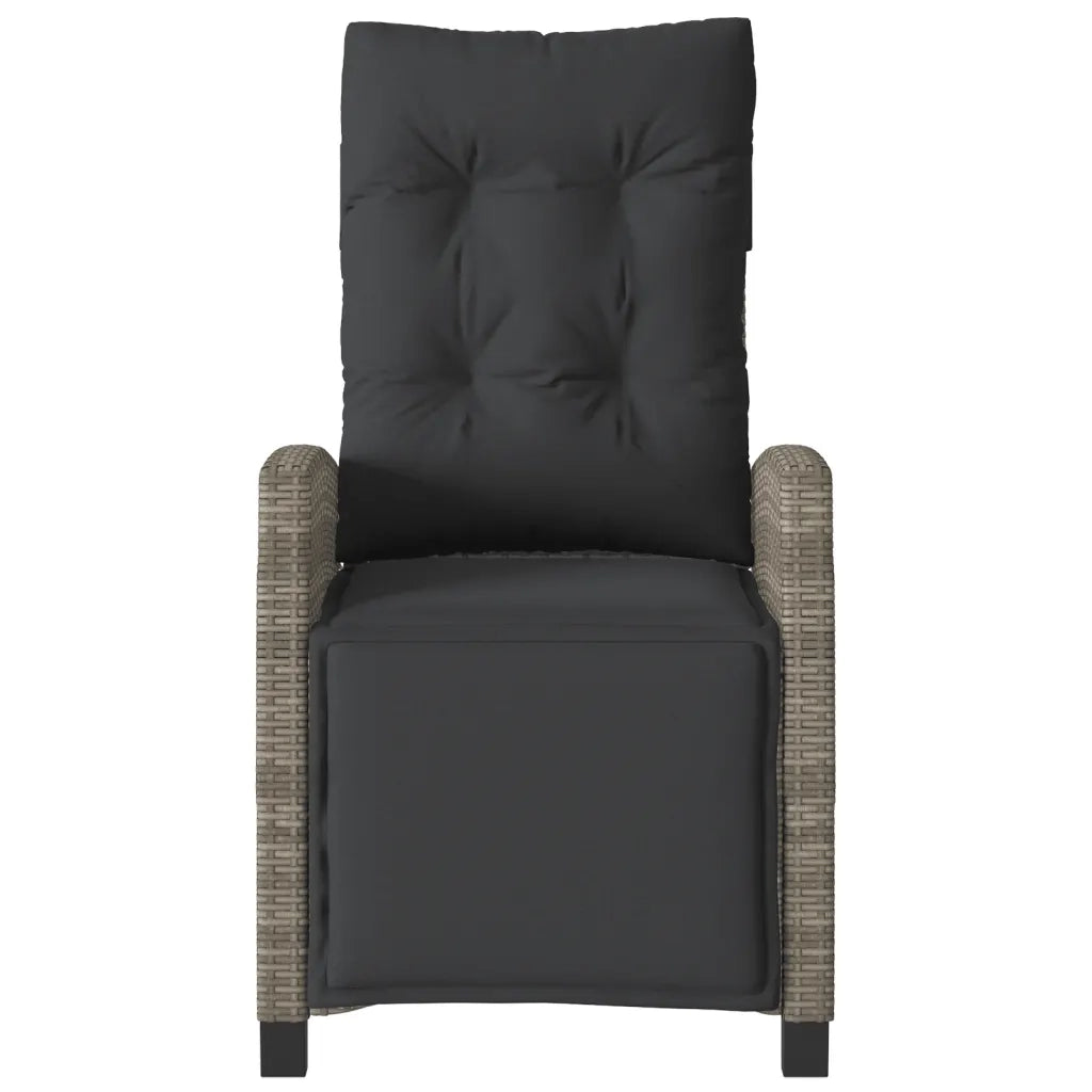 Set da Bistrò 3 pz con Cuscini Grigio in Polyrattan 365251
